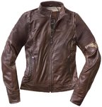 Black-Cafe London Amol Ladies Motorcycle Leather Jacket