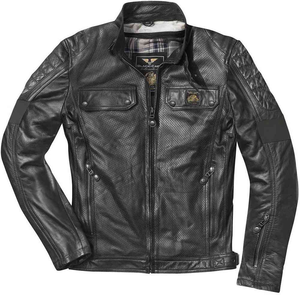 Black-Cafe London Brooklyn Motorcycle Leather Jacket