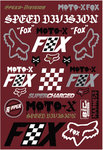 FOX Czar Track Pack Stickers