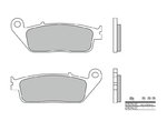 Brembo S.p.A. Scooter Sintered Metal Brake pads - 07074XS