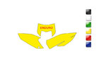 Blackbird Husqvarna TE-FE 125&+ gelbe Plattenhintergründe