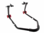 Bihr Universal Dismountable Rear Stand Lift Black with ''L'' Rubber Adapters
