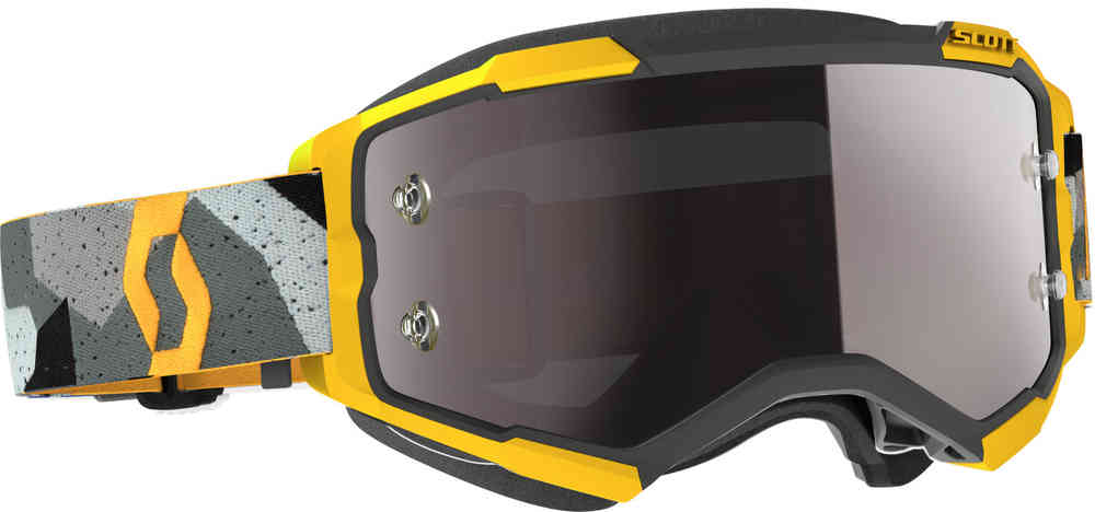 Scott Fury Chrome Camo Grau/Gelbe Motocross Brille