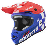 Bogotto V328 Xadrez Carbon Motocross Helm B-Ware