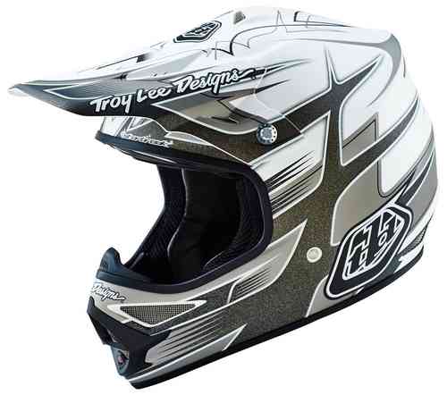 Troy Lee Designs Air Starbreak Matte Casco de Motocross Blanco XS