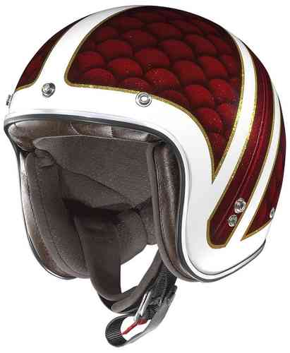 X-lIte X-201 Santa Monica Demi Casco Jet Rojo L