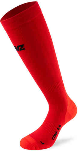 Lenz Compression 2.0 Merino Calcetines Rojo L