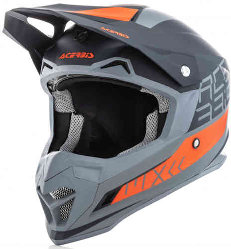 Acerbis Profile 4 Casco de Motocross Negro Naranja 2XL