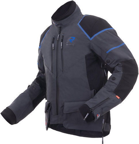 Rukka Exegal Gore-Tex Chaqueta textil de motocicleta Gris Azul 58