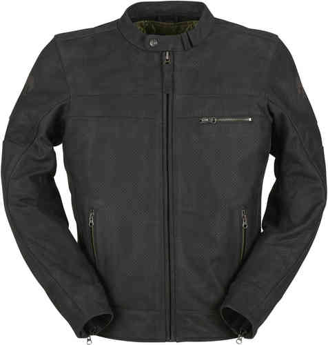 Furygan Shepard Vented Chaqueta de cuero de motocicleta Negro 3XL