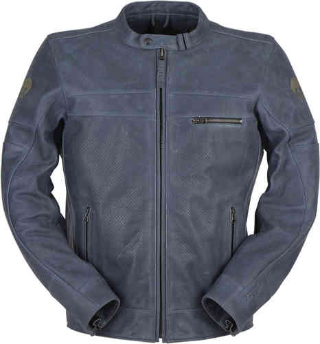 Furygan Shepard Vented Chaqueta de cuero de motocicleta Azul L