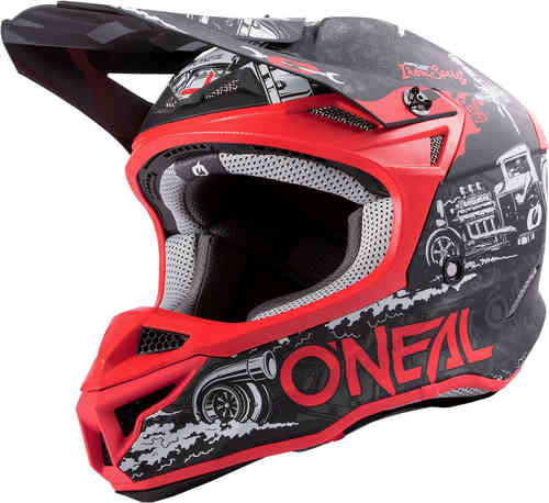 Oneal 5Series Polyacrylite HR Casco de Motocross Negro Rojo M