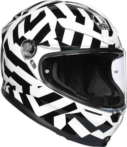 AGV K-6 Secret Casco Negro Blanco L