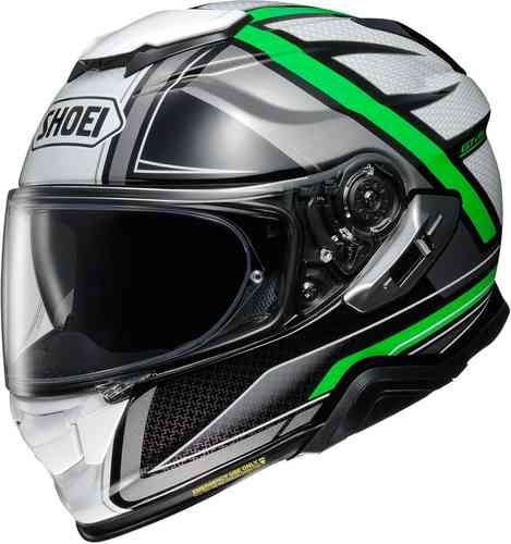 Shoei GT Air 2 Haste Casco Negro Blanco Verde L