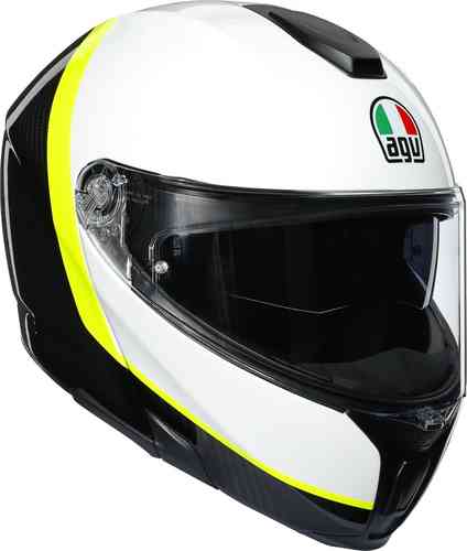 AGV Sportmodular Ray Carbon Casco Carbono Amarillo 3XL