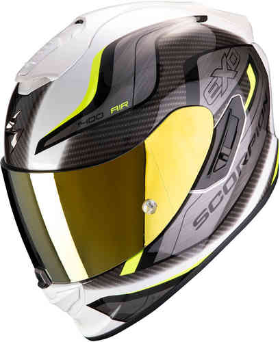 Scorpion EXO 1400 Air Attune Casco Blanco Amarillo L