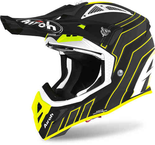 Airoh Aviator ACE Art Casco de Motocross Negro Amarillo M