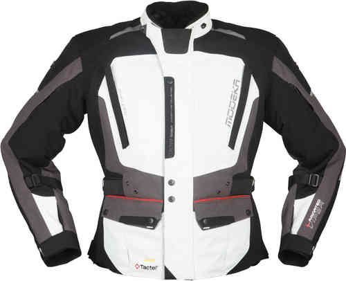 Modeka Viper LT Chaqueta textil para motocicletas Negro Gris 2XL