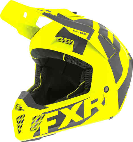 FXR Clutch CX Casco de Motocross Gris Amarillo S