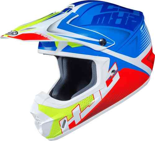 HJC CS-MX II Ellusion Casco de Motocross Blanco Rojo Azul M