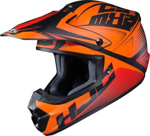 HJC CS-MX II Ellusion Casco de Motocross Negro Naranja L