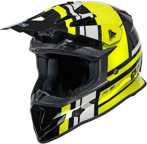 IXS 361 2.3 Casco de Motocross Negro Amarillo 2XL