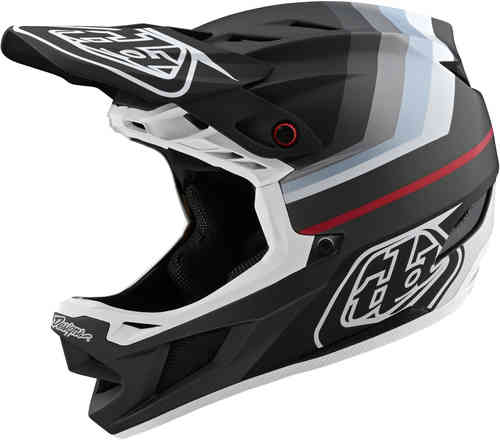 Troy Lee Designs D4 Mirage MIPS Casco cuesta abajo Negro Gris Plata S