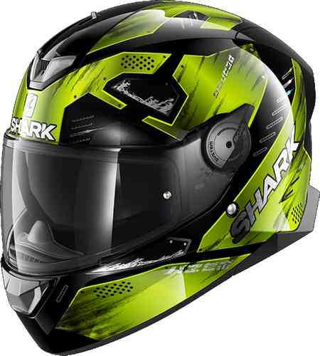 Shark Skwal 2.2 Venger Helmet Casco Negro Verde XS