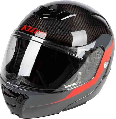 Klim TK1200 Architek Carbon Casco Negro Rojo 2XL