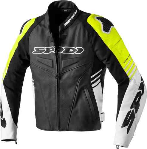 Spidi Track Warrior Chaqueta textil para motocicletas Negro Amarillo 50