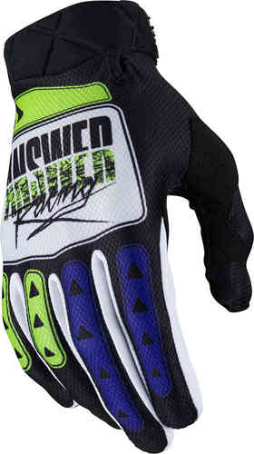 Answer AR3 Pro Glow Guantes de Motocross Negro Blanco Amarillo XL