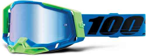 100% Racecraft II Fremont Gafas de Motocross Negro Azul un tamaño