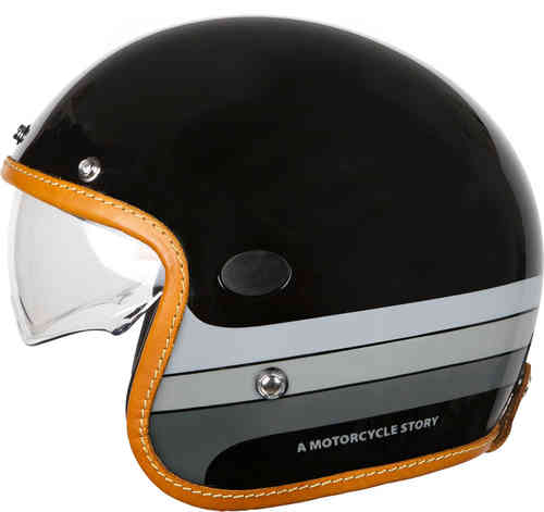 Helstons Mora Carbon Casco Jet Negro M