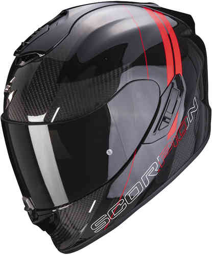 Scorpion EXO-1400 Carbon Air Drik Casco Negro Rojo XS