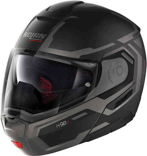 Nolan N90-3 Driller N-Com Casco Negro Gris M