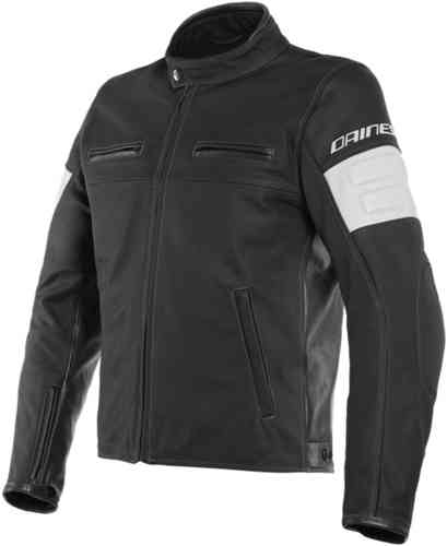 Dainese San Diego Chaqueta de cuero de motocicleta perforada Negro 54