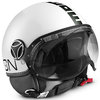 MOMO FGTR Classic 噴氣頭盔白色/黑色
