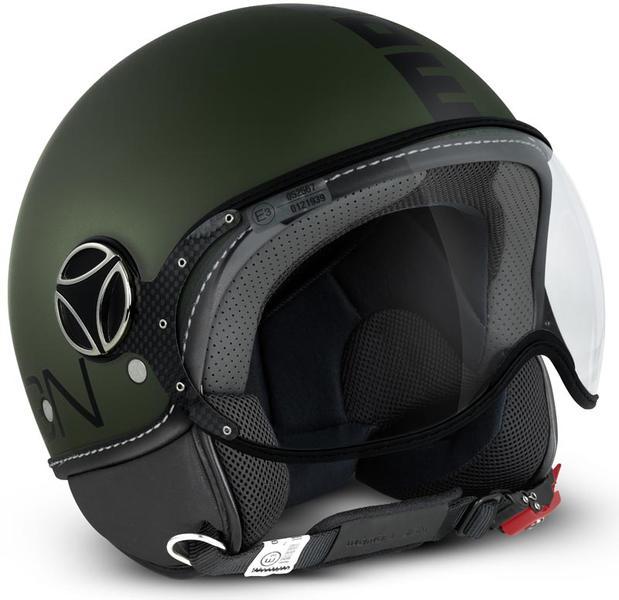 MOMO FGTR Classic 噴氣頭盔軍用綠色啞光/黑色