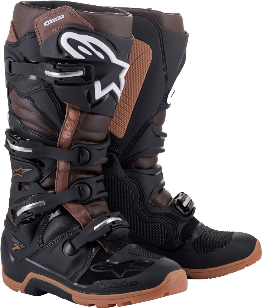 Alpinestars Tech 7 Enduro Stiefel, schwarz-braun, Größe 48