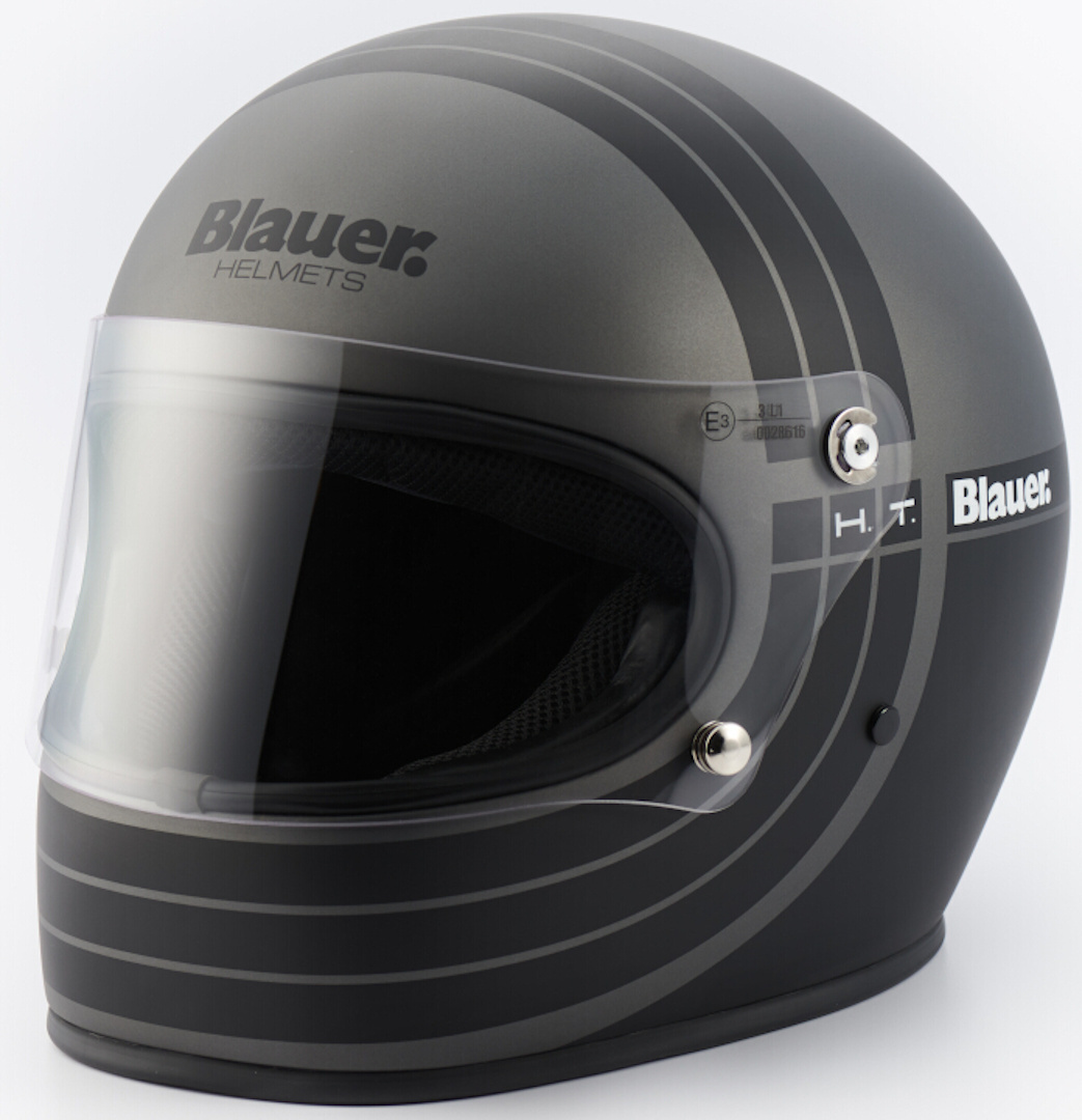 Blauer 80's Helmet, black-silver, Size M, black-silver, Size M