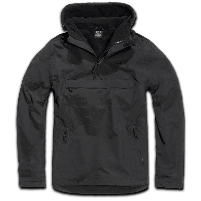 Brandit Windbreaker Jacke, schwarz, Größe 3XL