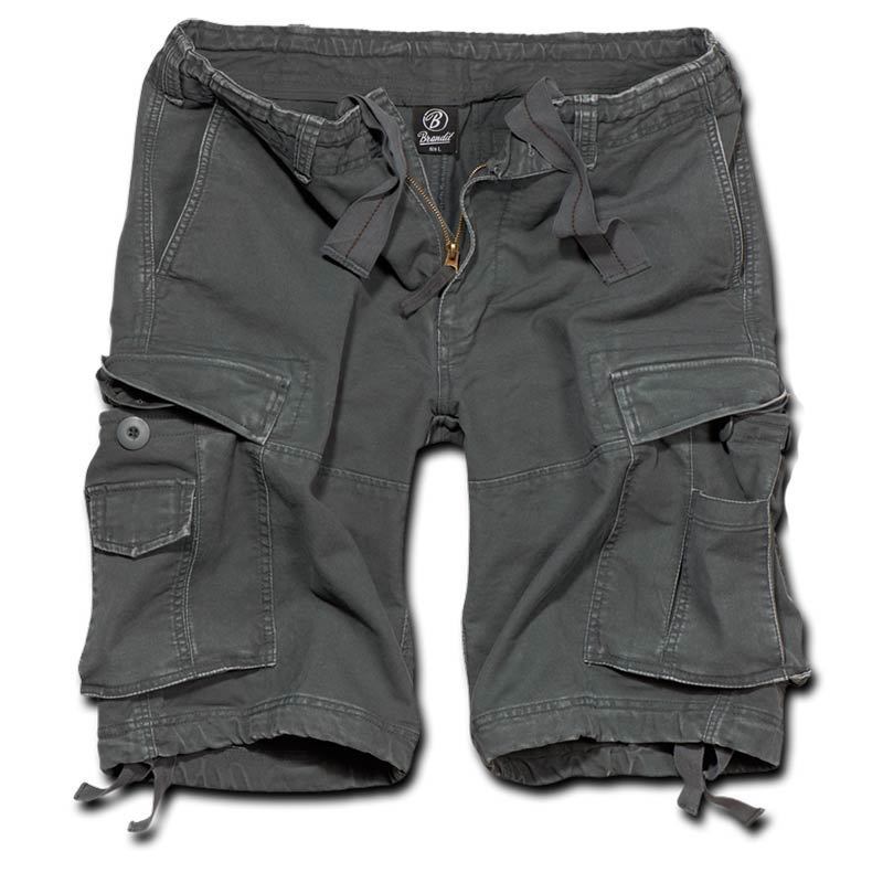 Brandit Vintage Classic Shorts, schwarz-grau, Größe 4XL