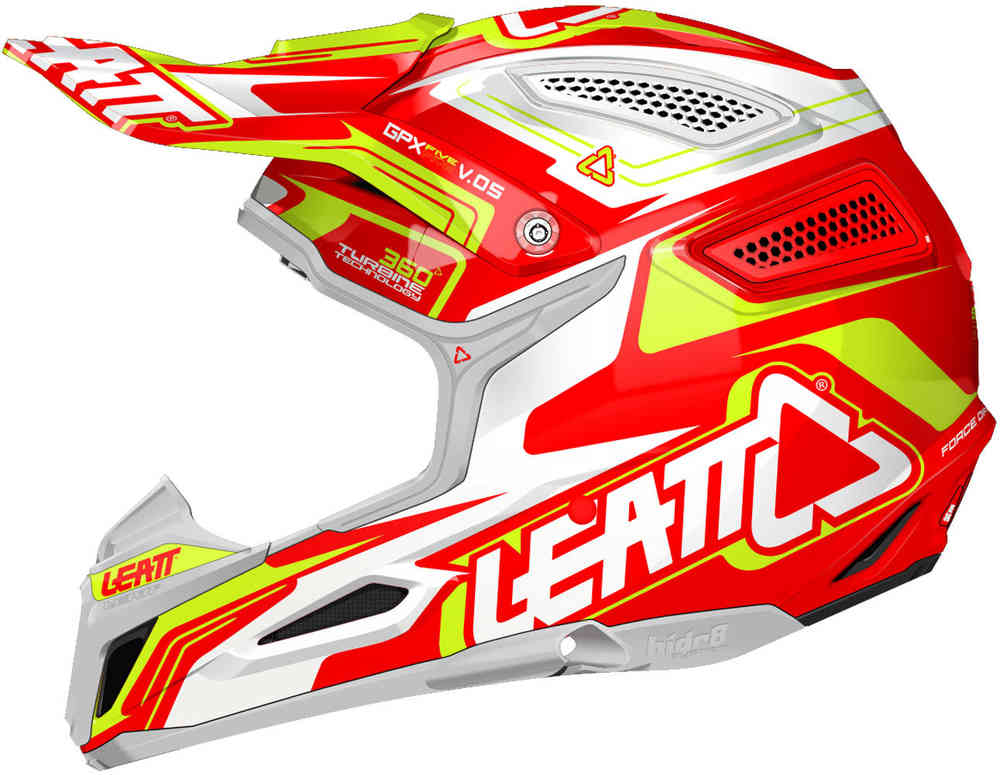 Leatt GPX 5.5 モトクロス ヘルメット オレンジ/イエロー/ホワイト