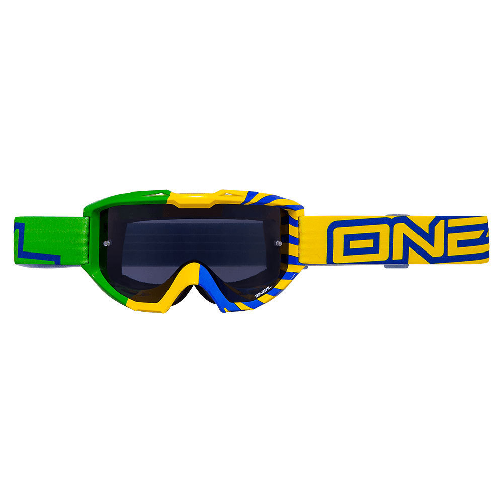 O'Neal B1 RL Okinawa Goggles Clear, verde-giallo