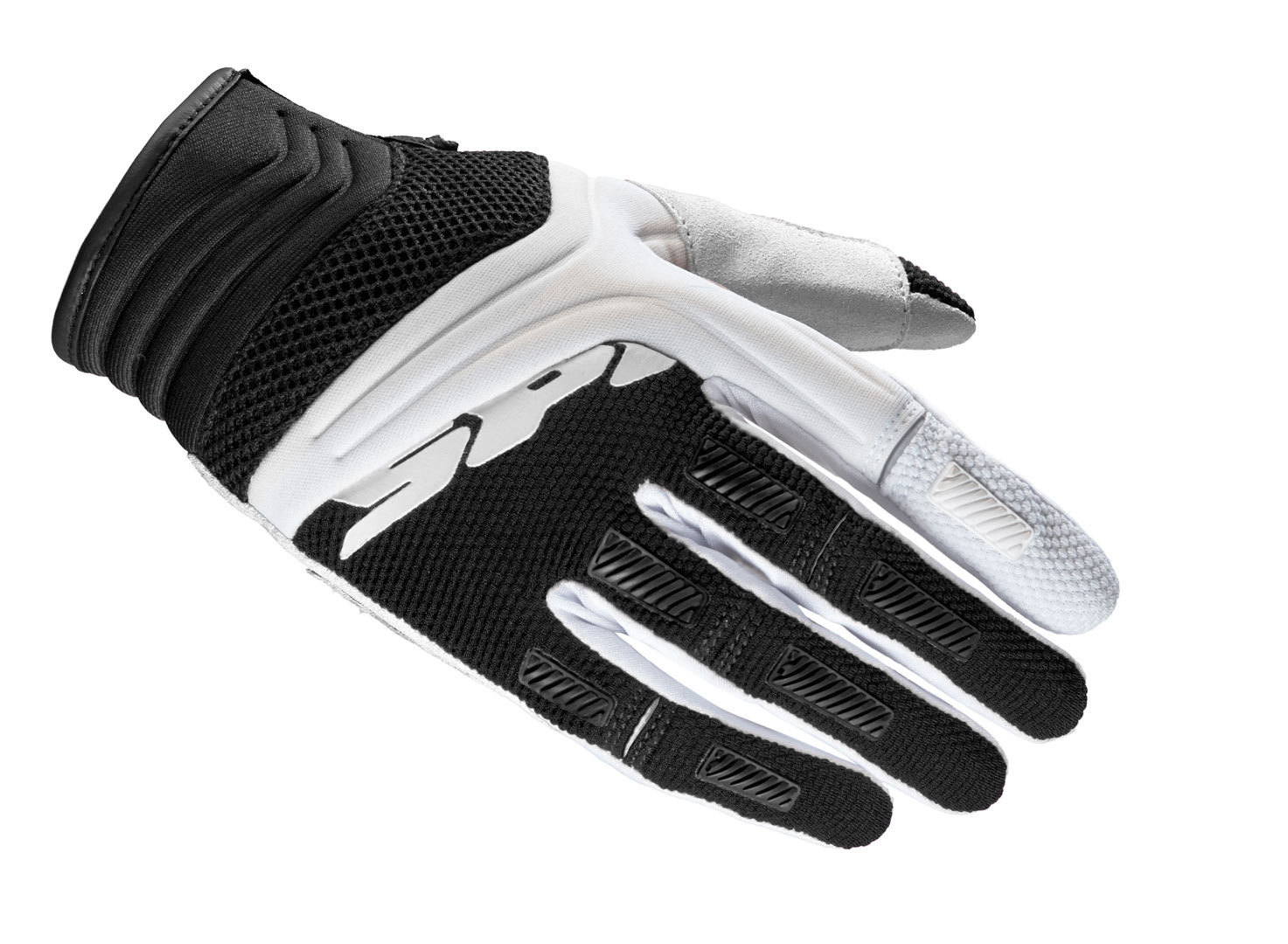 Spidi Mega-X Lady Gloves, black-white, Size S for Women, black-white, Size S for Women