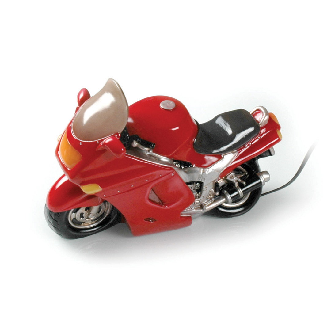 Booster Tischlampe Motorrad, rot