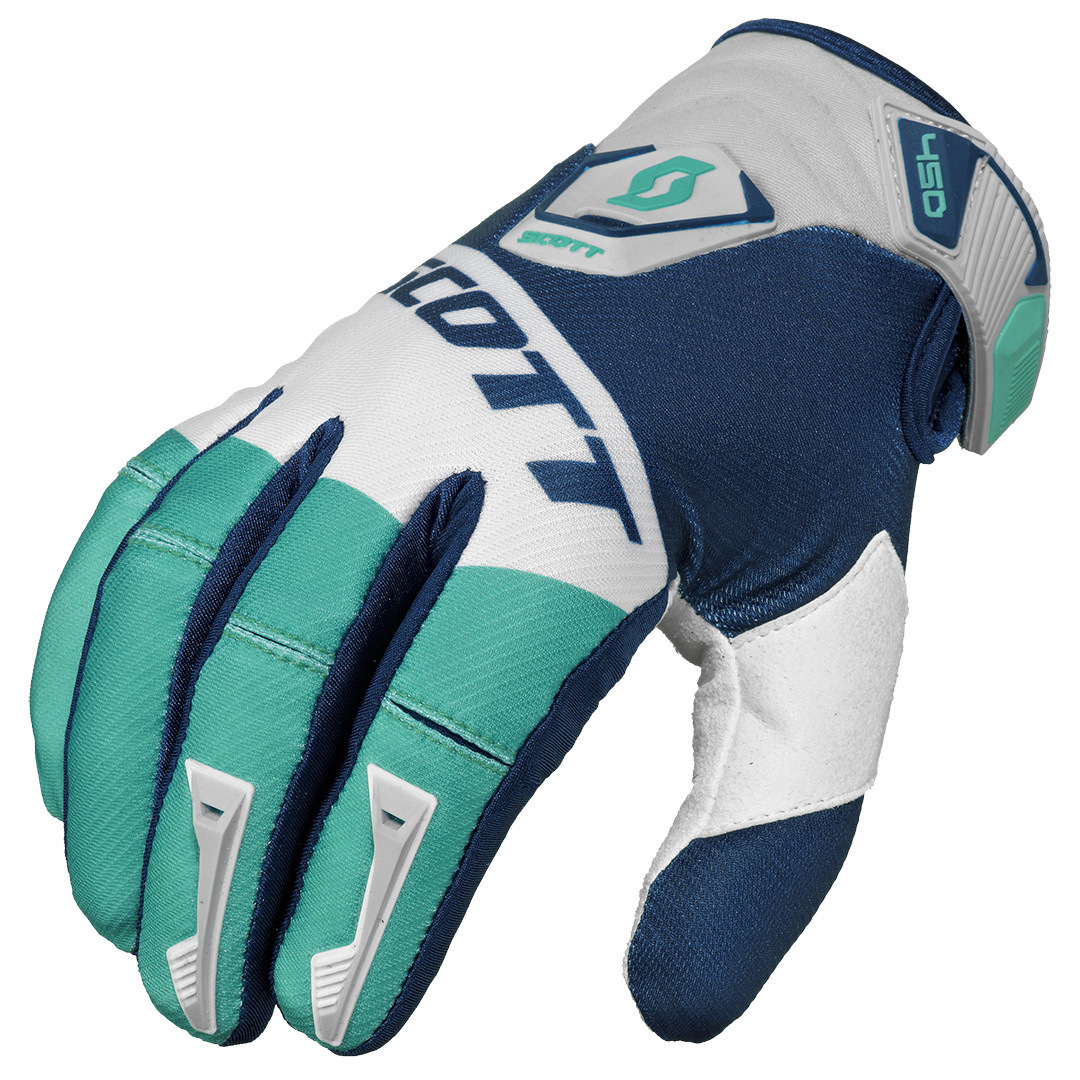 Scott 450 Podium Glove, green-blue, Size S, green-blue, Size S