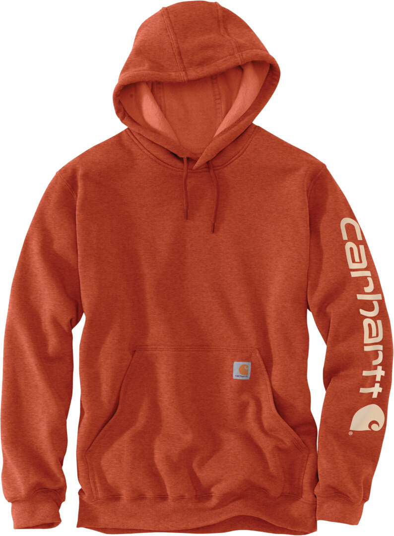 Carhartt Midweight Sleeve Logo Hoodie, orange, Size S, orange, Size S