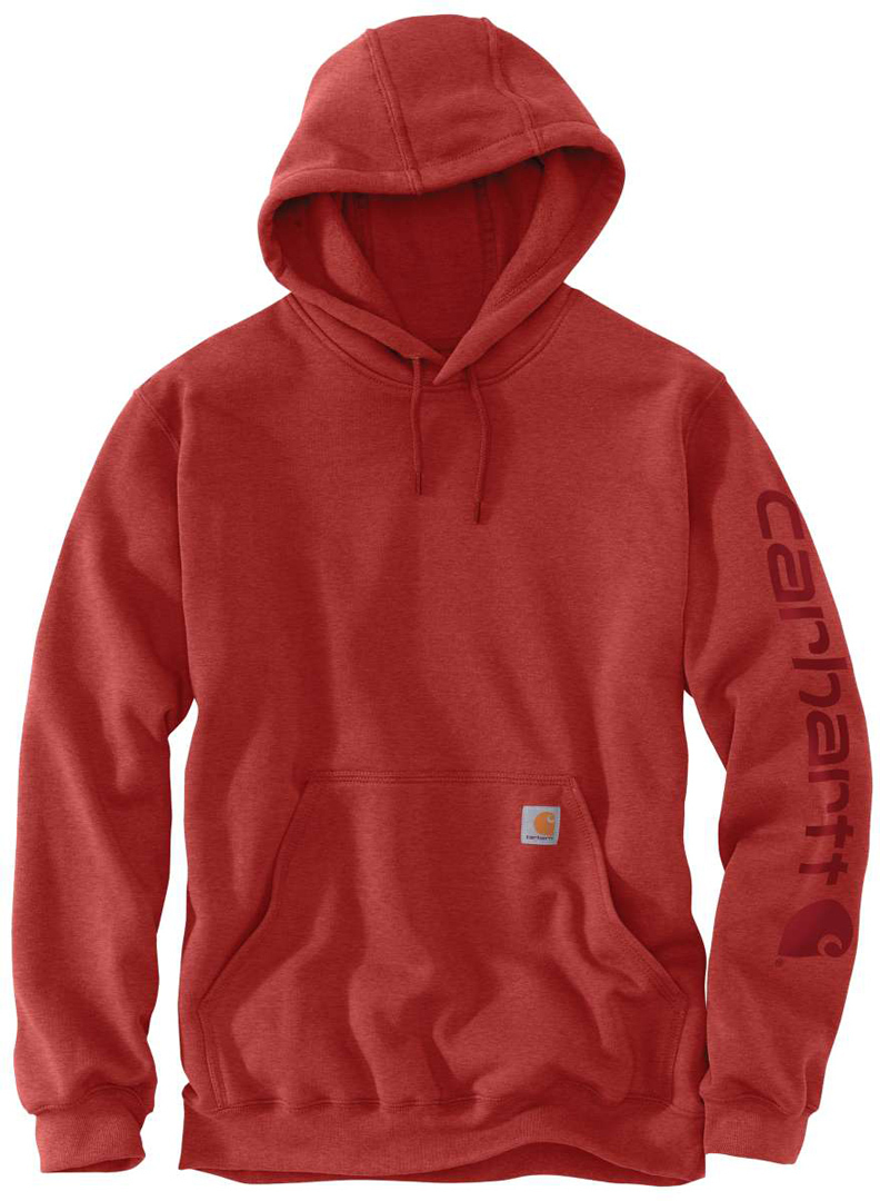 Carhartt Midweight Sleeve Logo Hoodie, red, Size XL, red, Size XL