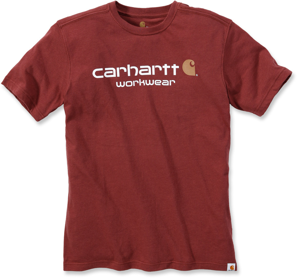 Carhartt Core Logo T-Shirt, red, Size XS, XS Red unisex